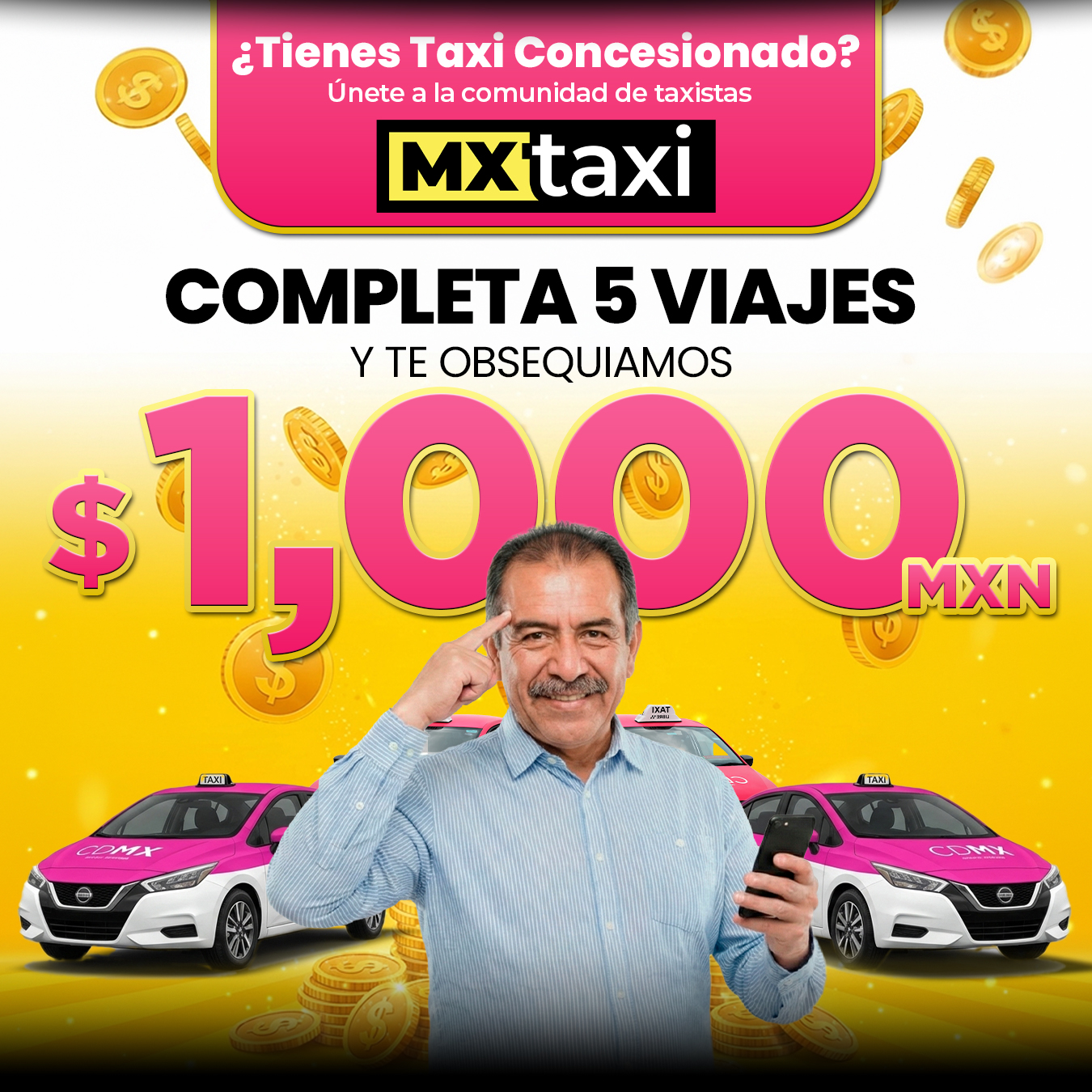 Bono $1,000 MXN MX Taxi
