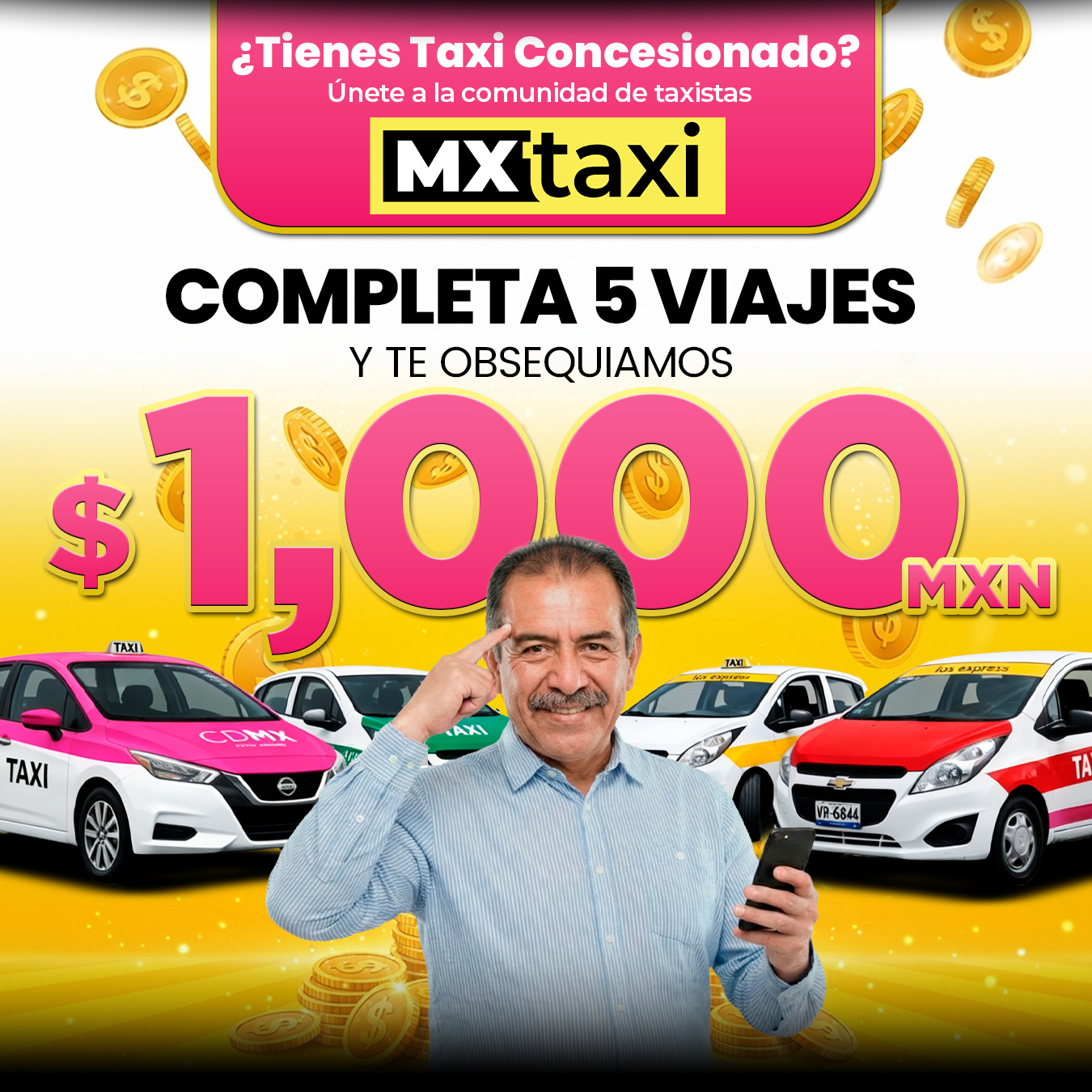 Bono $1,000 MXN MX Taxi